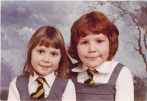 Jo and Janet school photo 1979