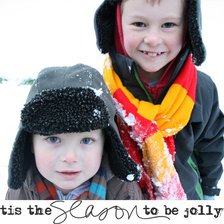 Tis the season - boys in snow-web