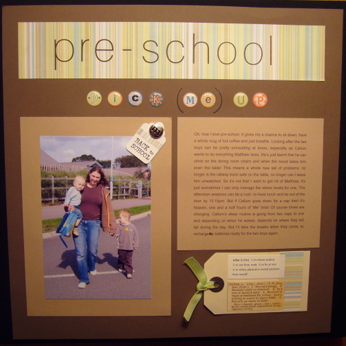 SBL13 Pre-school Pick (me) Up